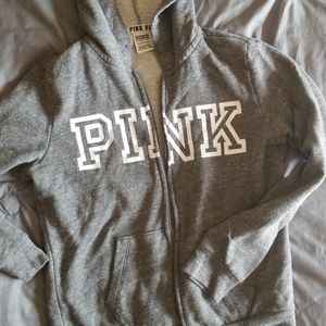 Pink zip up hoody